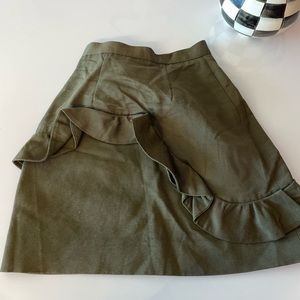 MSGM milano skirt green